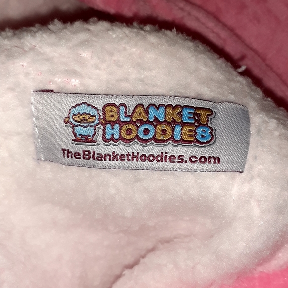 BLANKET HOODIES OVERSIZED WEARABLE FLEECE SWEATSHIRT HOODED COZY PULLOVER PINK - Picture 9 of 15